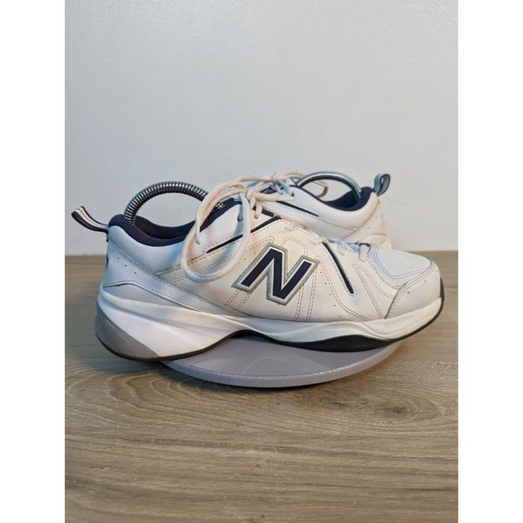 New Balance 619v2 White Navy Walking Shoes MX619WN2 Mens Size 9 4E Dad Shoe - Picture 9 of 11